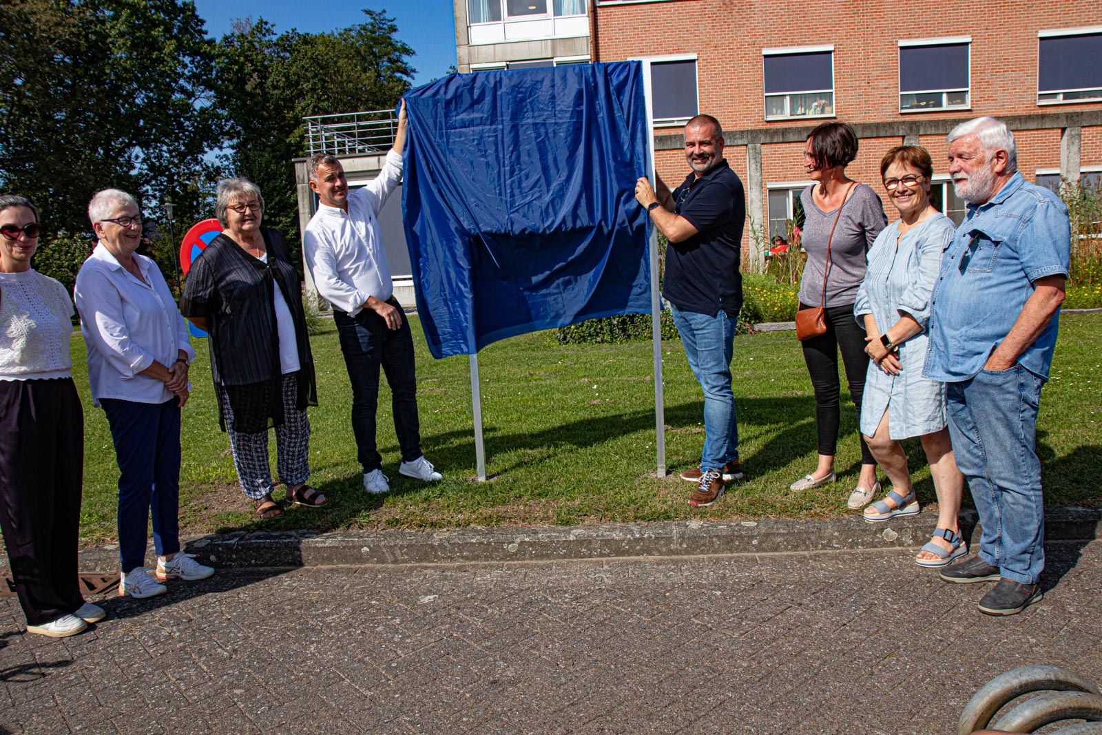 Inhuldiging informatiebord Zorg in Eksaarde