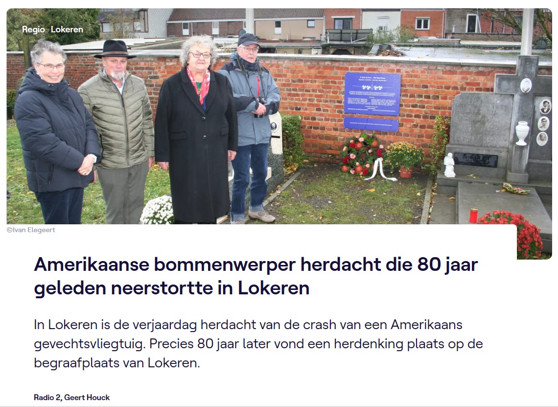 20231105 VRT News Radio2 Herdenking Amerikaanse bommenwerper