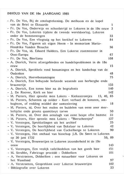 tijdschrift1985 0inhoud