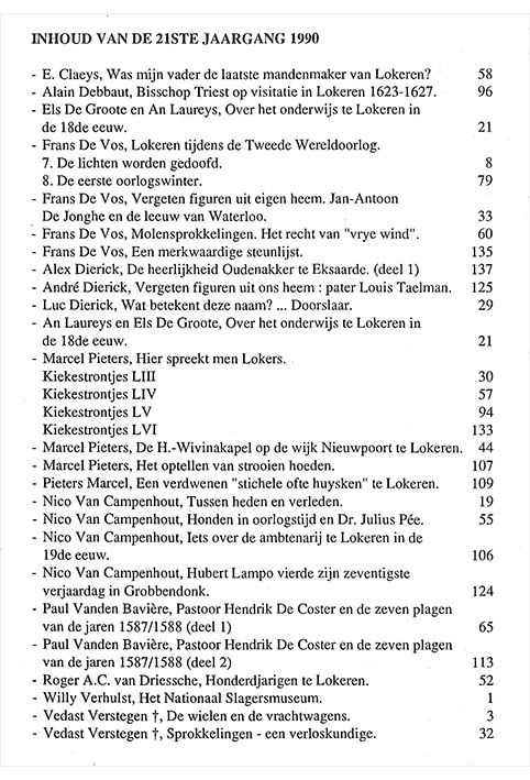 tijdschrift1990 0inhoud