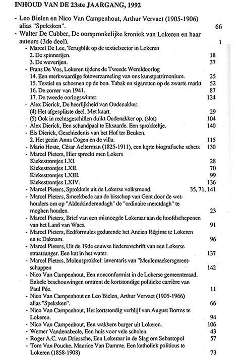 tijdschrift1992 0inhoud