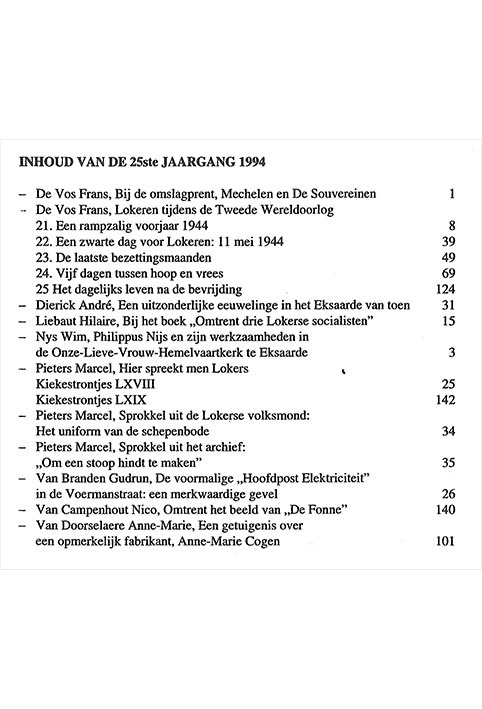 tijdschrift1994 0inhoud