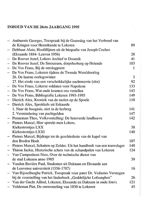 tijdschrift1995 0inhoud
