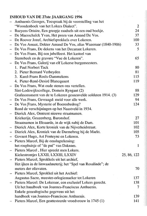 tijdschrift1996 0inhoud
