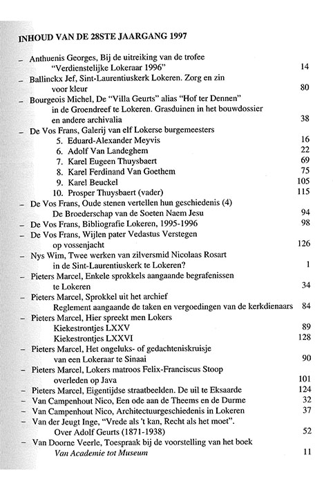 tijdschrift1997 0inhoud