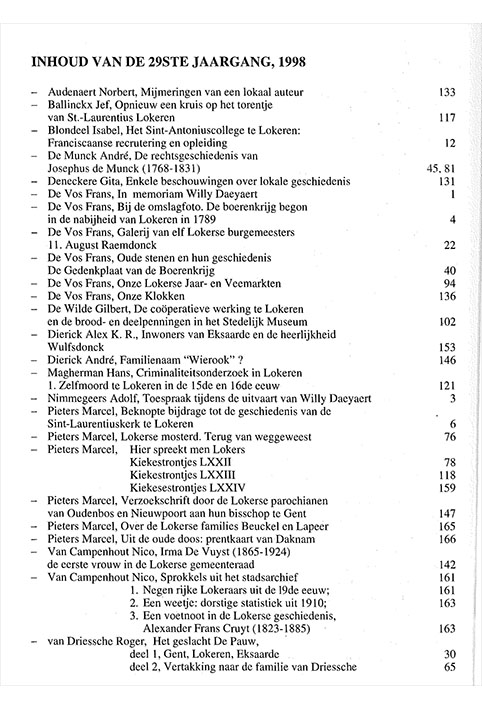 tijdschrift1998 0inhoud