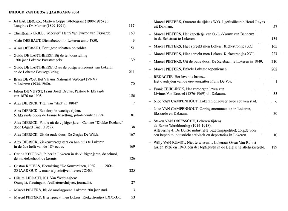 tijdschrift2004 0inhoud