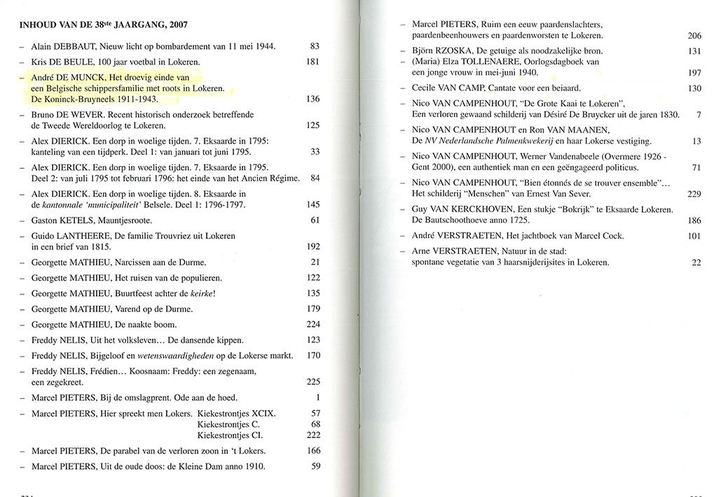 tijdschrift2007 0inhoud