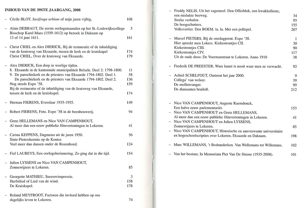 tijdschrift2008 0inhoud